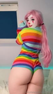 Rainbow clown girl me and my bf made a tape in this last night which i part 4