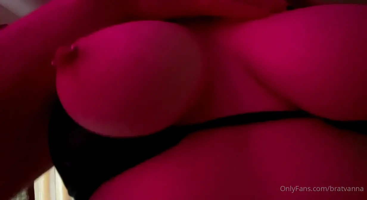 Heres me playing with my titties to brighten up your day 