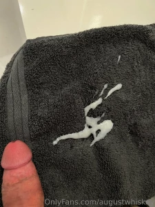 Bidding war i ve been blowing my loads into this used towel and it has