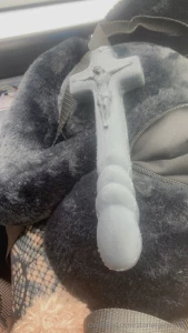 Got a crucifix dildo at reaf