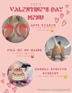 It s me on the menu all day long happy valentine s day