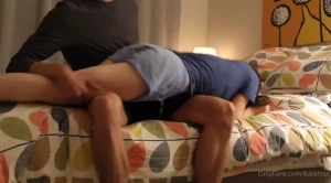 A hard hand and belt spanking for being overly emotional and because i