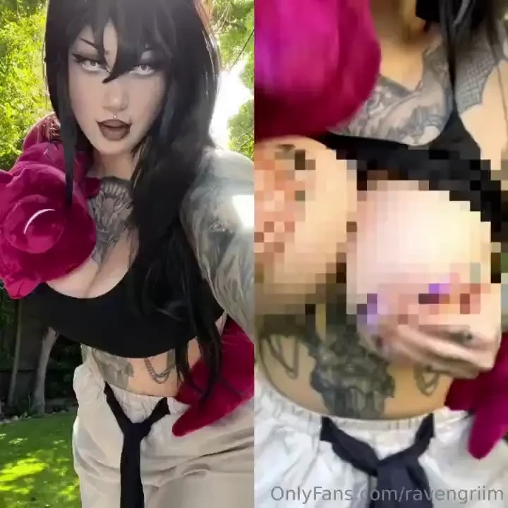 Toji s so horny she wants to give you a boob play show in broad 