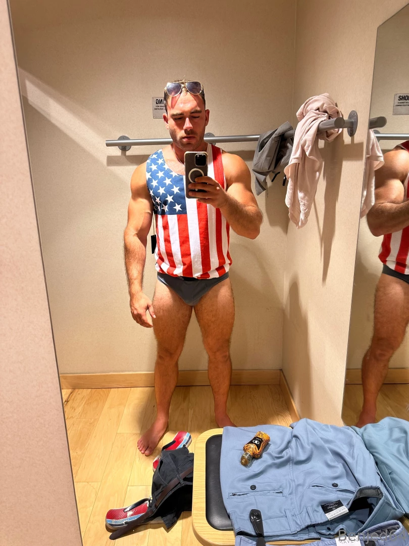 Changing room benjed bought the shorts not the tank and someone bought part 2 