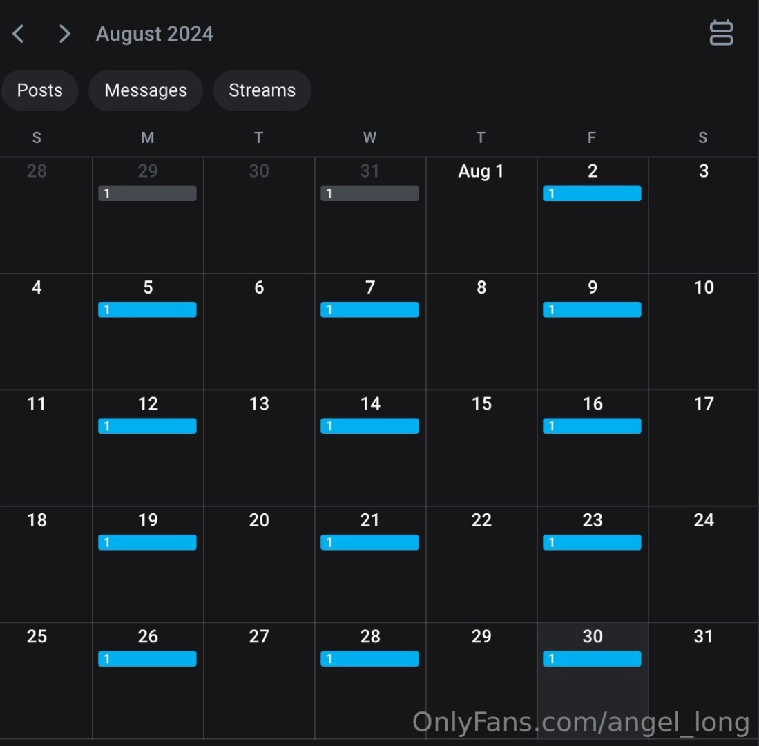 Scheduled the whole of august on my vip page 3 x videos a week all 