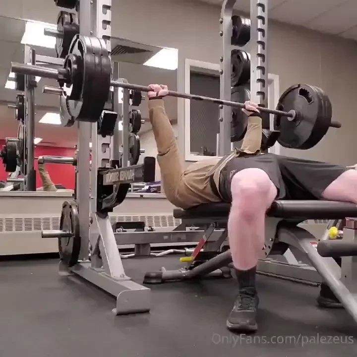 Flat bench pressing 335lbs x 5 daddy is a powerhouse 