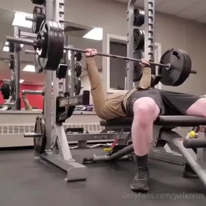 Flat bench pressing 335lbs x 5 daddy is a powerhouse