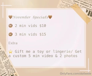 November specials message me for any questions babies