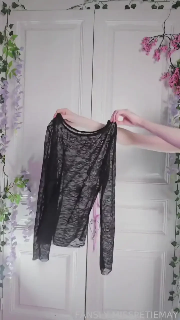 Wrapped in black lace this look is equal parts sweet and seductive are 