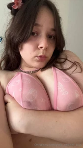 Do you want to see me play with my big tits will you rate my breasts