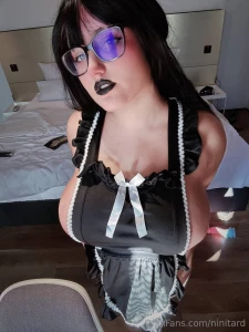 Goth maid set wanna hold them if you subscribed after this post was