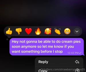 Stopping soon so any b g custom creampies get them now