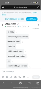 I do not tolerate this behavior if you cross my boundaries and i don t