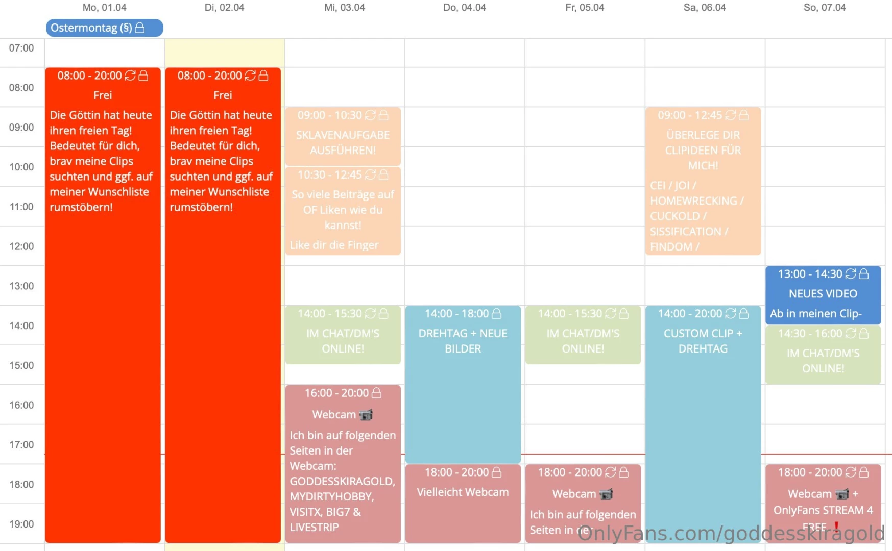 Die woche wurde neu durchgeplant https kalender digital 