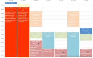 Die woche wurde neu durchgeplant https kalender digital