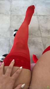 Cleaning my closet i found my red stockings like it