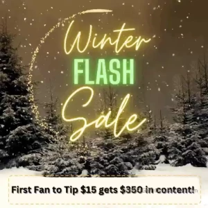 Winter flash sale first fan only tip 15 to get 350 in content