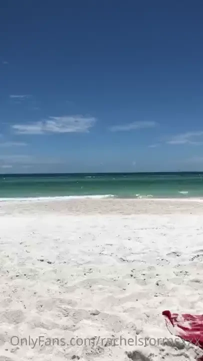 Beautiful day at the beach there was no place to wander off to not too 