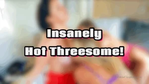 Firehot threesome my hot friends gave me an awesome present making out