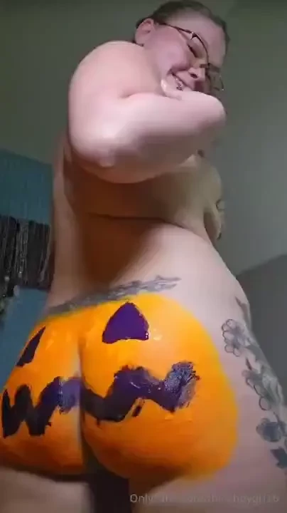 Your halloween treat the ultimate experience i painted a pumpkin on my part 1 