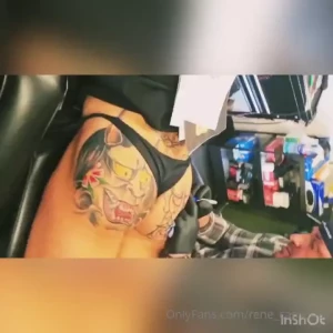 So i had an all day sitting getting my right glute tattooed today the