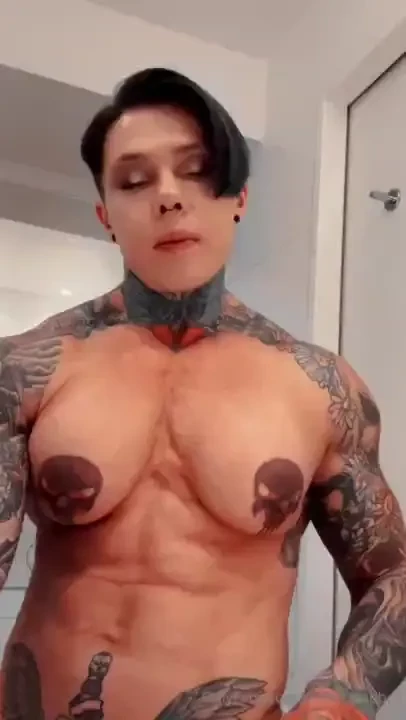 Getting ready for a muscle worship session 