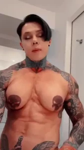 Getting ready for a muscle worship session