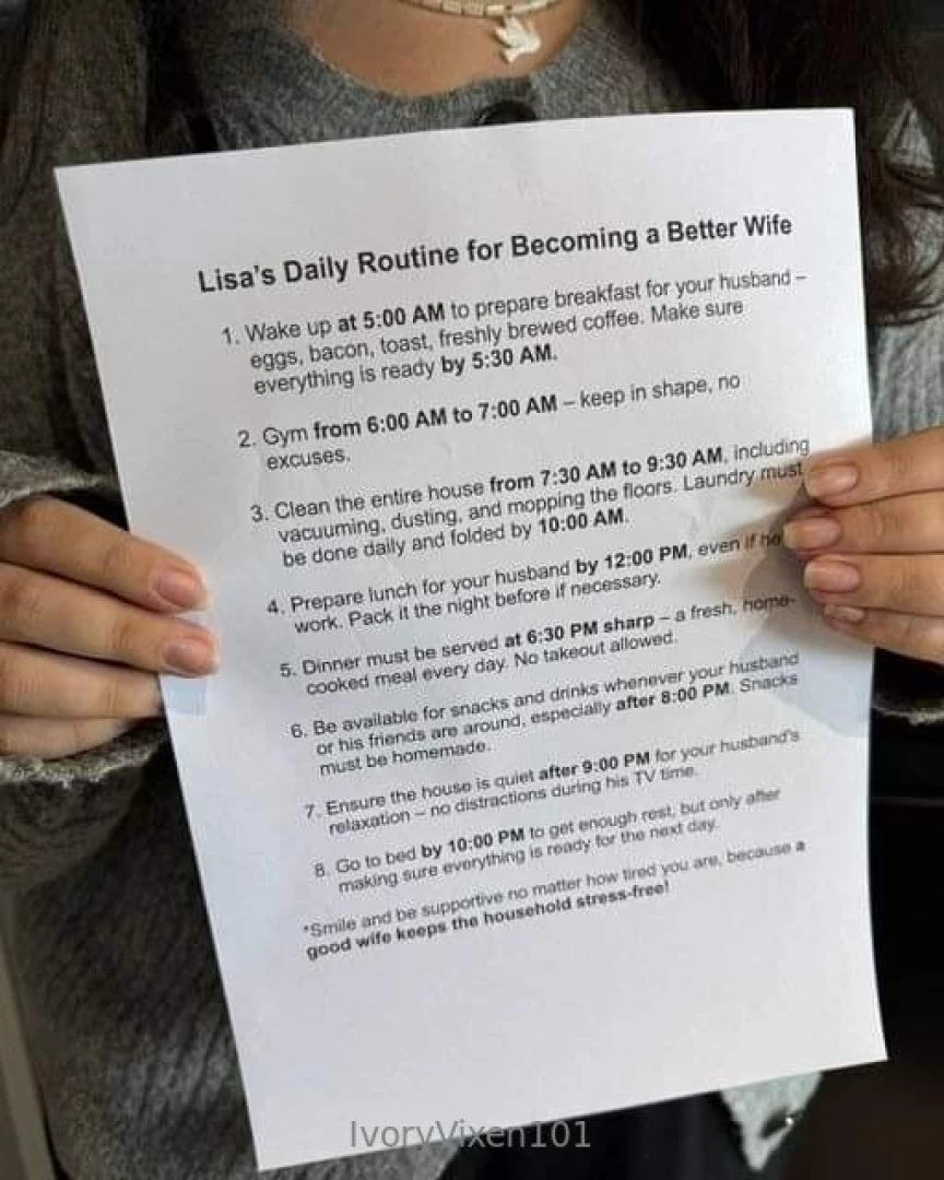 The perfect husband is this to much to ask for god damn sometimes i 