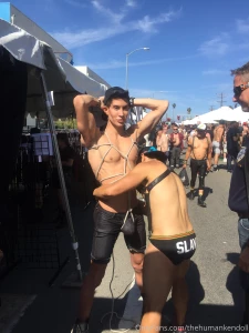 Throwback to folsom street festival getting tied up as a sub and
