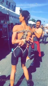 Anyone into bondage amp ropes my first time being tied up in public