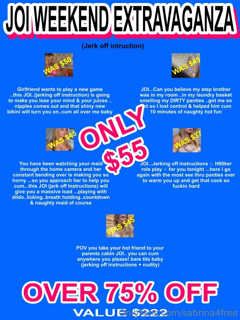 Join me onlysabrina for this amazing deal 