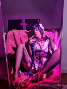 Wonder what the almighty raiden shogun would wear underneath ngl