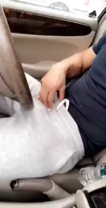 Pulling dick out in the car