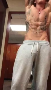 Locker room strip and flex