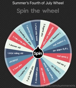 Fourth of july spin the wheel here s what s up for grabs hot ass