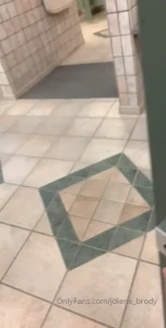 Streaking in the public area of the shower house