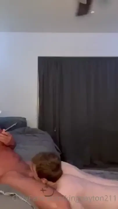When mattthomplus sucks me off i love that he lets me rail his throat 