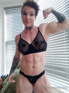 Tongue out and flexing two of many things i looooove doing just