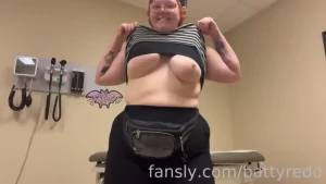 Doc told me to bend my fat ass over so i did showing myself off at the part 2