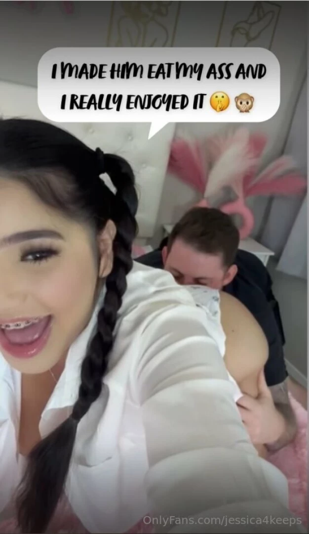 My step bro lost a bet so i made him eat my ass 