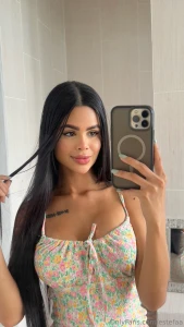 Playing with my hair because i know you re watching let s make this