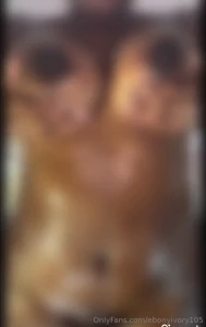 Moaning amp sensually oiling my big tittys i got so turned on while part 1