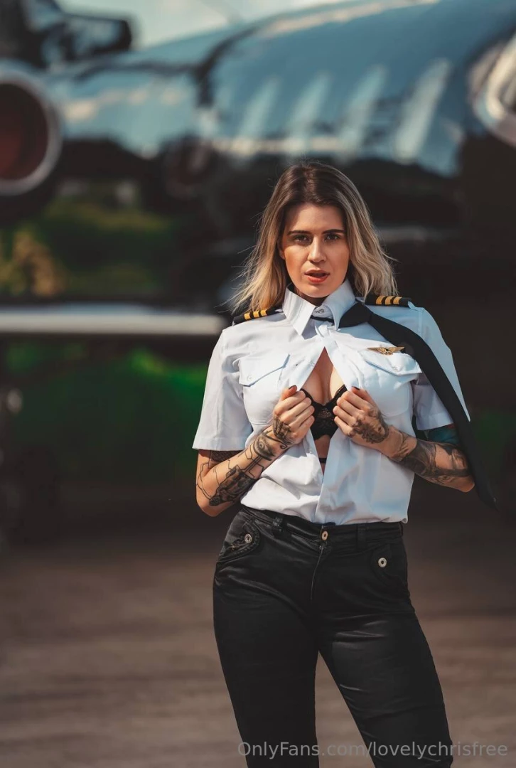 This hot pilot is ready to taken off jump on board unbuckle up and part 413 