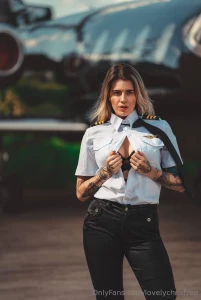 This hot pilot is ready to taken off jump on board unbuckle up and part 413