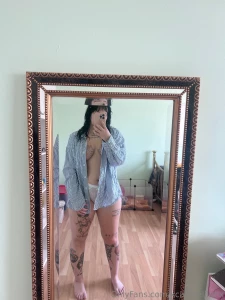 Post shower mirror selfie