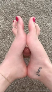 Wonder how your tiny dick would look between my massive soles pretty