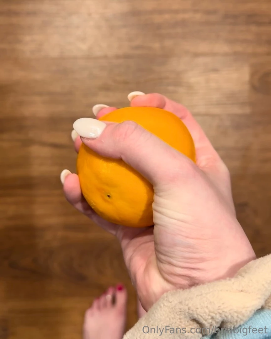 Crushing fruits and veggies using my massive hands and sometimes feet part 2 