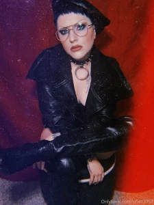 Vegan leather mistress daddy here to kick your ass