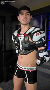 New gear i think it s quite sexy how the chastity device bulges in the