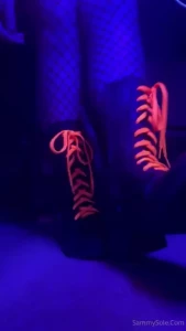 I almost forgot to show you my rave outfit with the boots and matching part 2